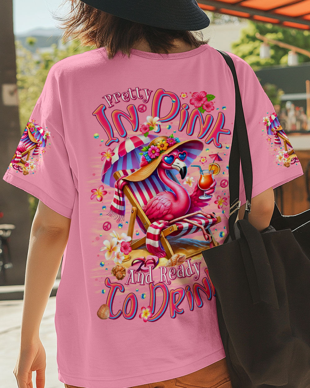 PRETTY IN PINK FLAMINGO ALL OVER PRINT  - TLTR1604253