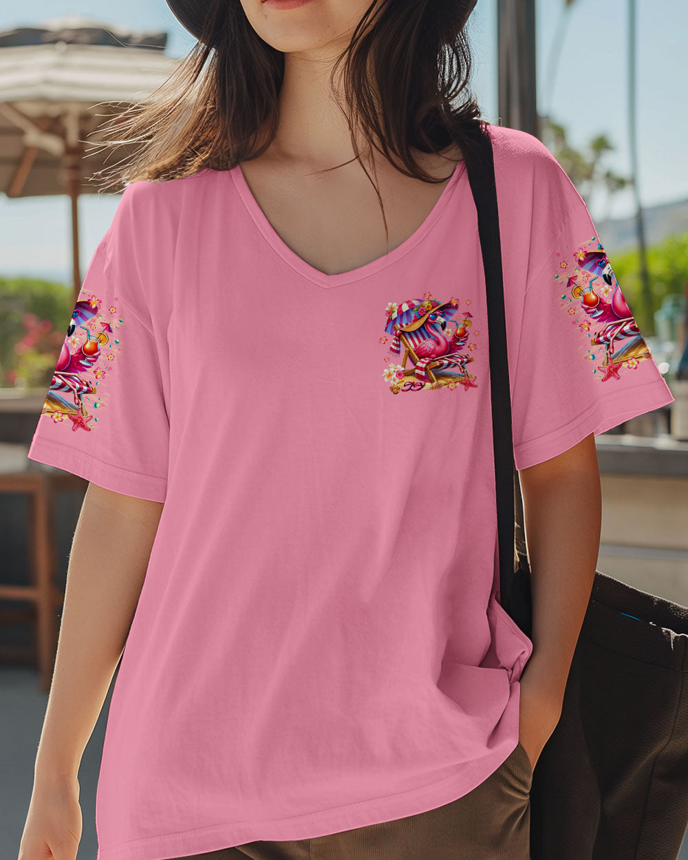 PRETTY IN PINK FLAMINGO ALL OVER PRINT  - TLTR1604253