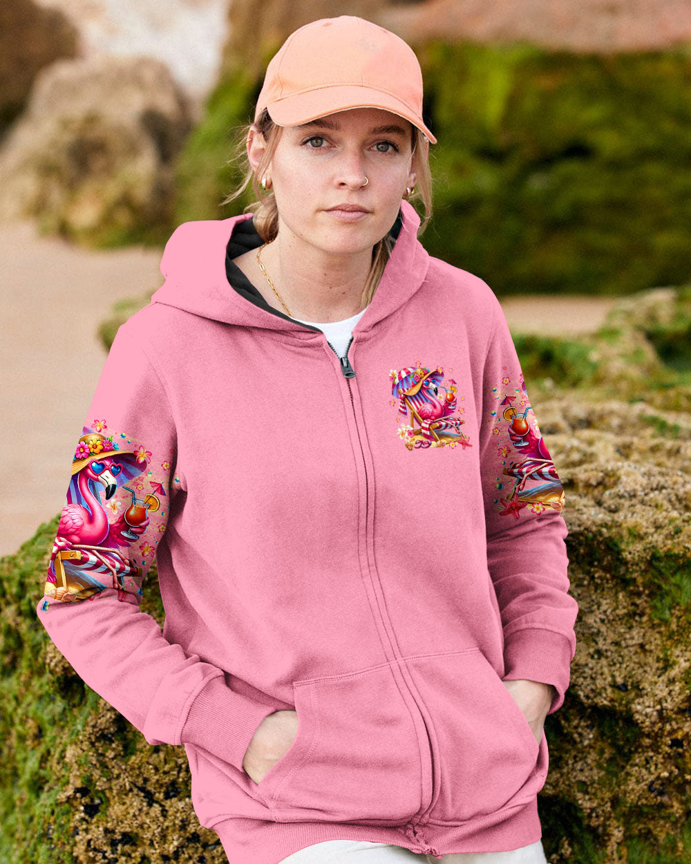 PRETTY IN PINK FLAMINGO ALL OVER PRINT  - TLTR1604253