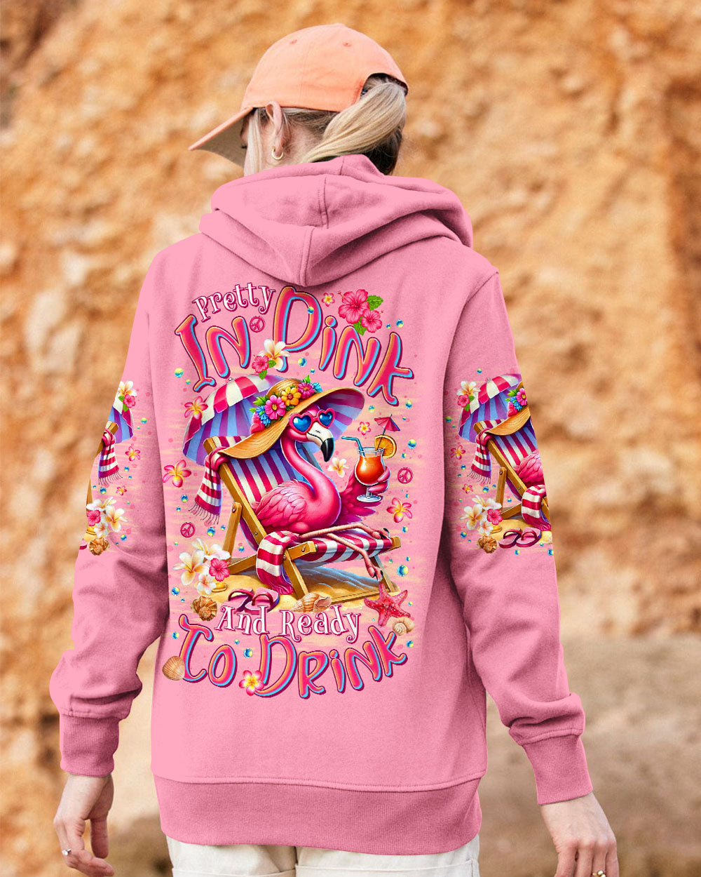 PRETTY IN PINK FLAMINGO ALL OVER PRINT  - TLTR1604253