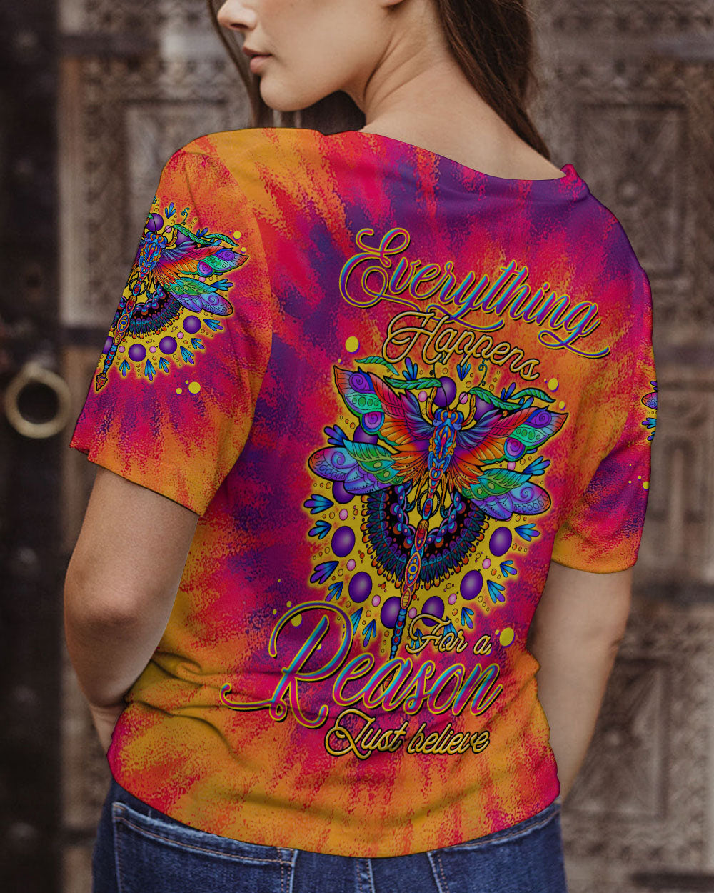 JUST BELIEVE DRAGONFLY ALL OVER PRINT - TLTR1606233