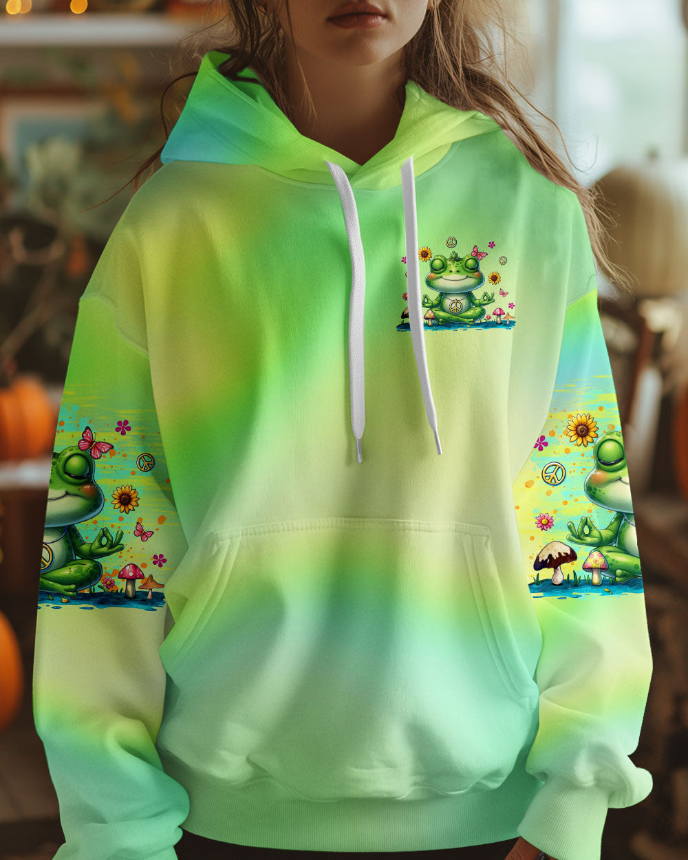 I'M MOSTLY PEACE LOVE AND LIGHT FROG ALL OVER PRINT - TLTR1609244