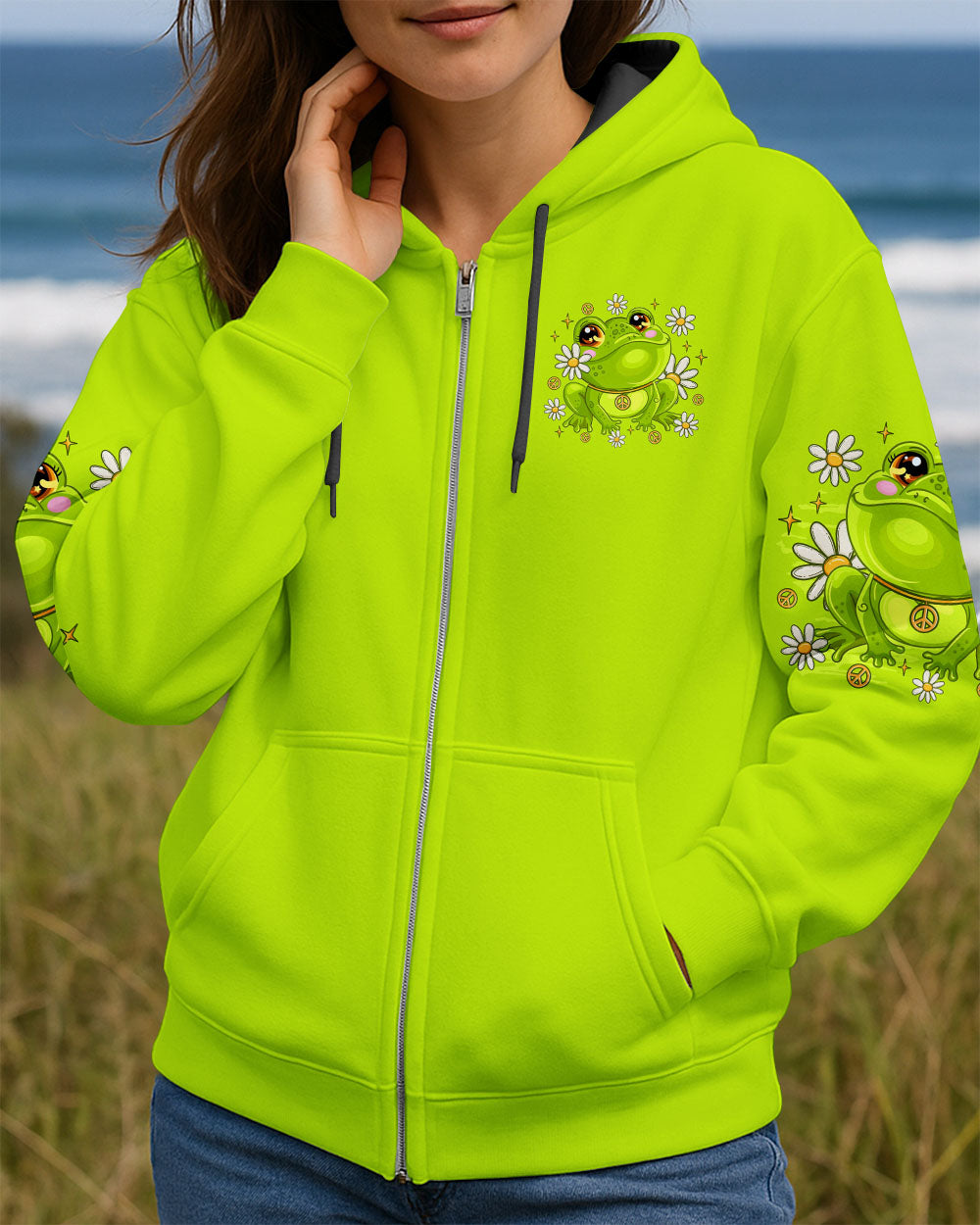 BE YOU THE WORLD WILL ADJUST FROG ALL OVER PRINT - TLTR1609251