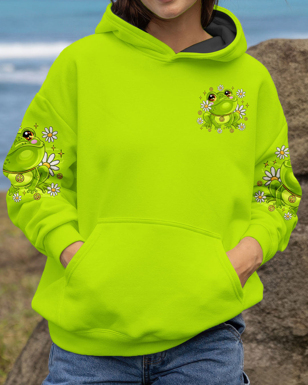 BE YOU THE WORLD WILL ADJUST FROG ALL OVER PRINT - TLTR1609251