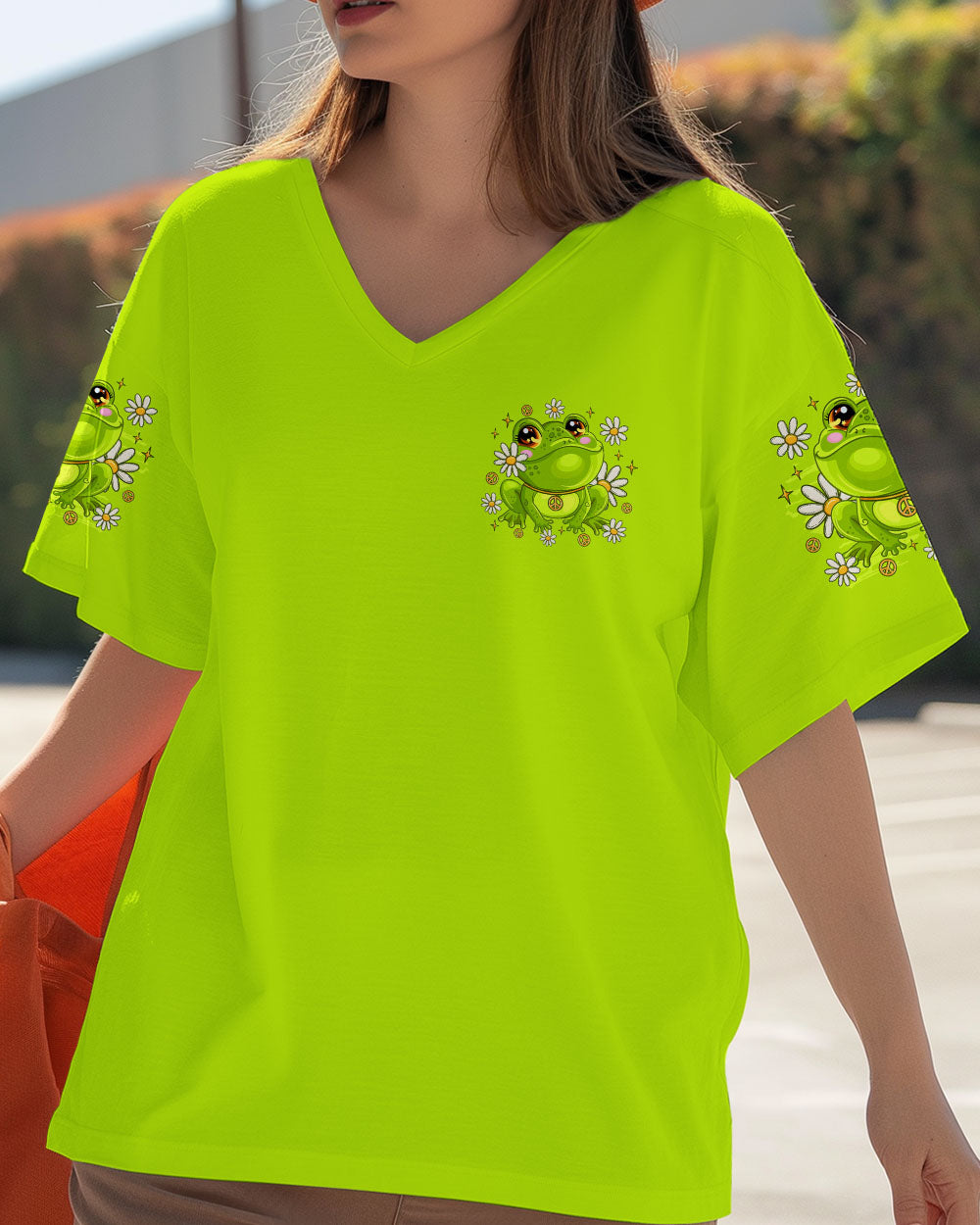 BE YOU THE WORLD WILL ADJUST FROG ALL OVER PRINT - TLTR1609251