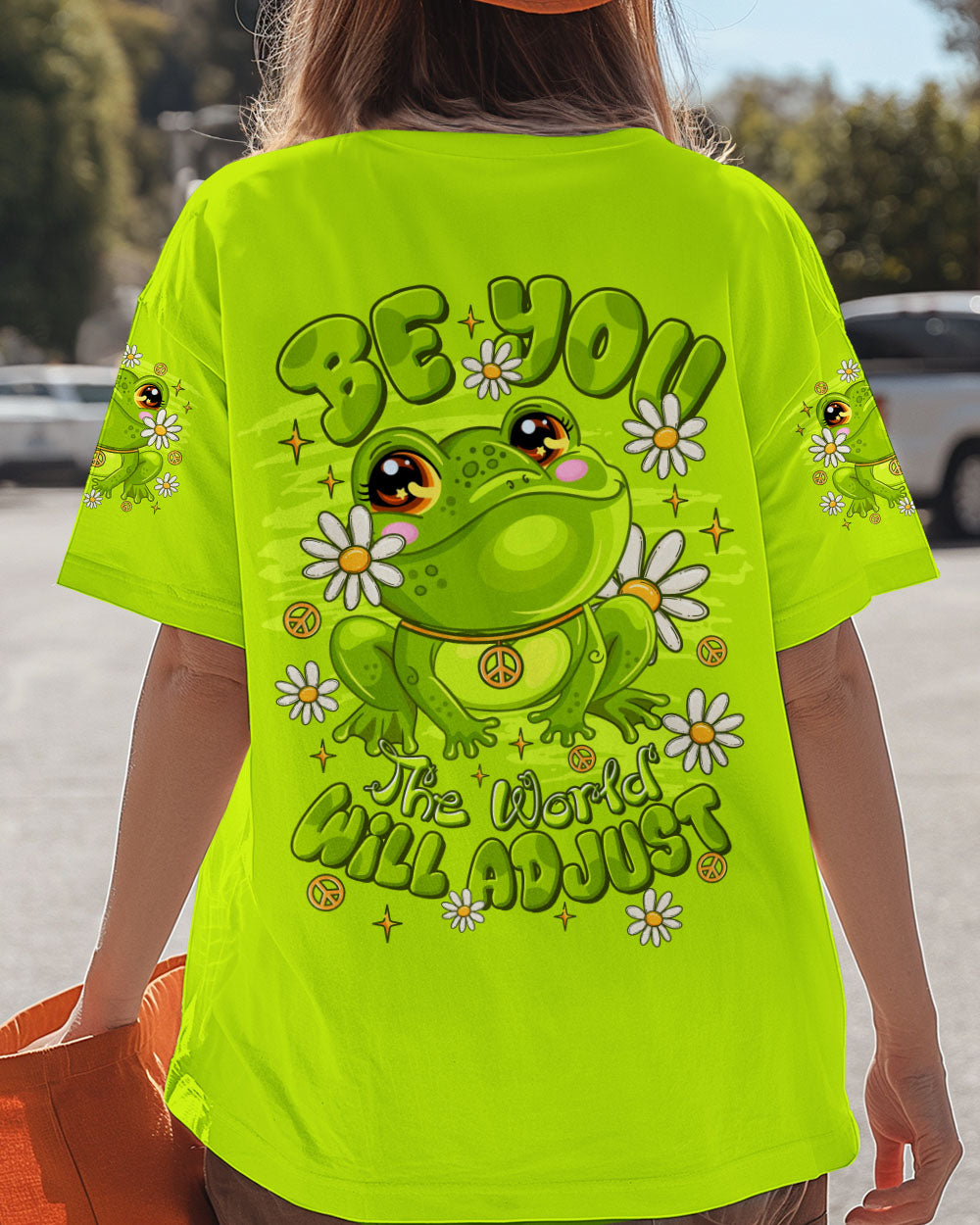 BE YOU THE WORLD WILL ADJUST FROG ALL OVER PRINT - TLTR1609251