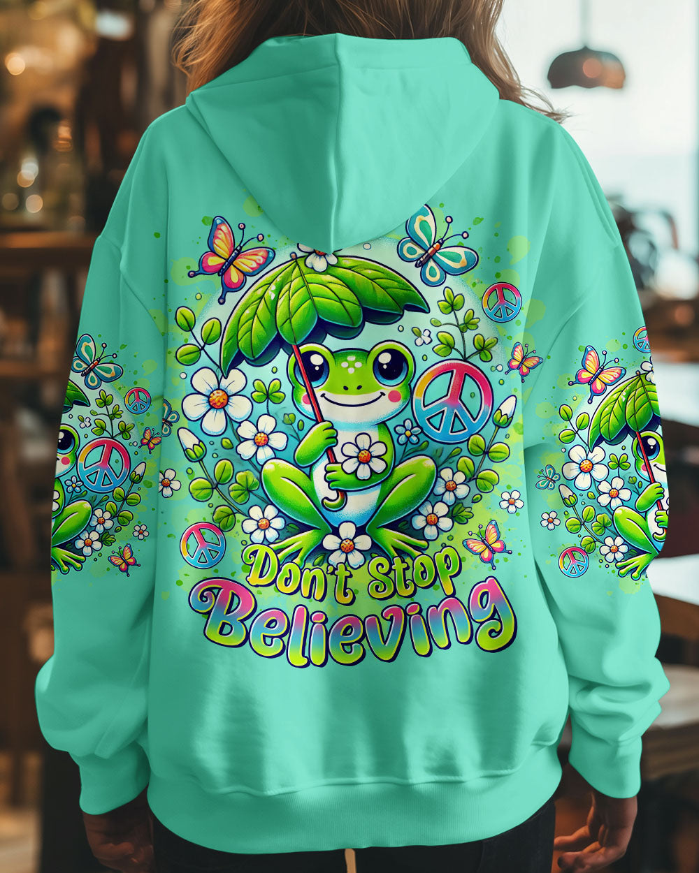 DON'T STOP BELIEVING FROG ALL OVER PRINT - TLTR1611243