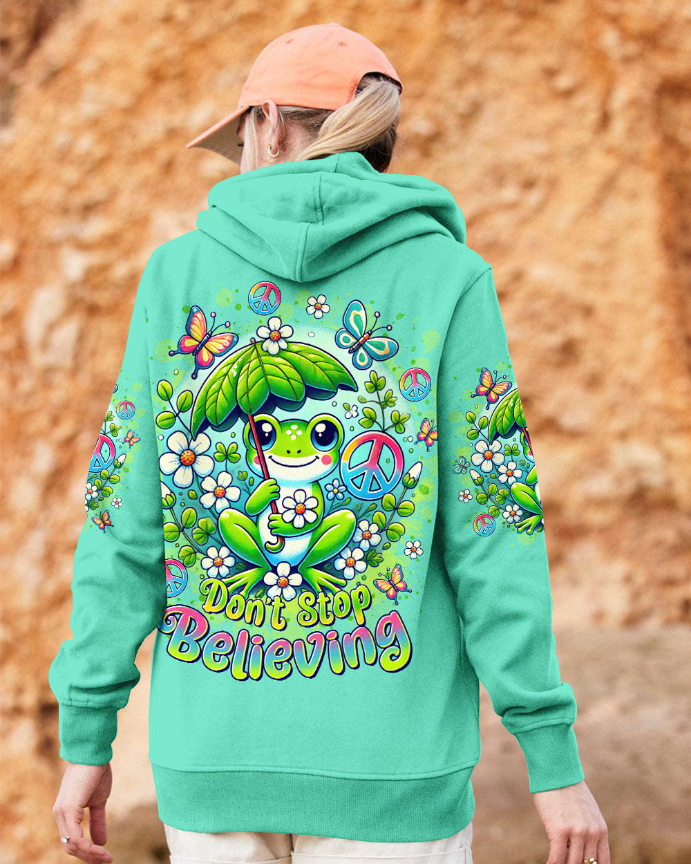 DON'T STOP BELIEVING FROG ALL OVER PRINT - TLTR1611243