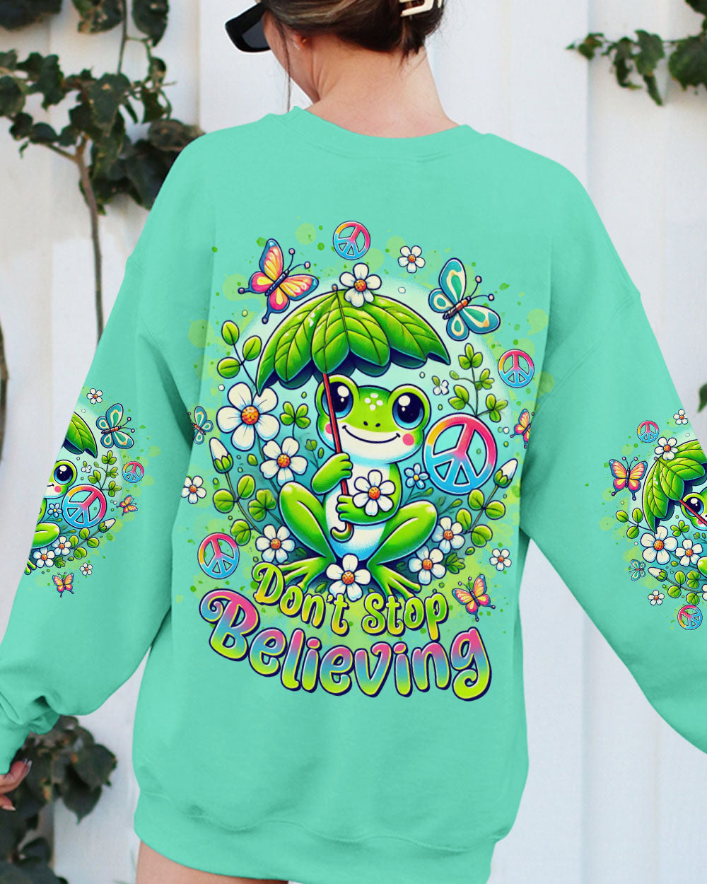 DON'T STOP BELIEVING FROG ALL OVER PRINT - TLTR1611243