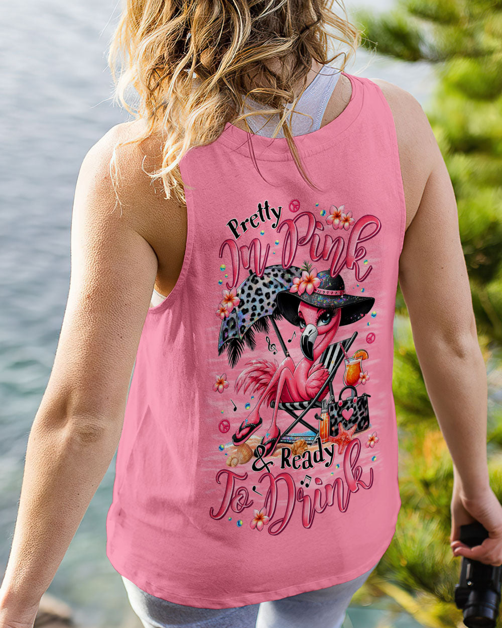 PRETTY IN PINK FLAMINGO ALL OVER PRINT - TLTR1704252