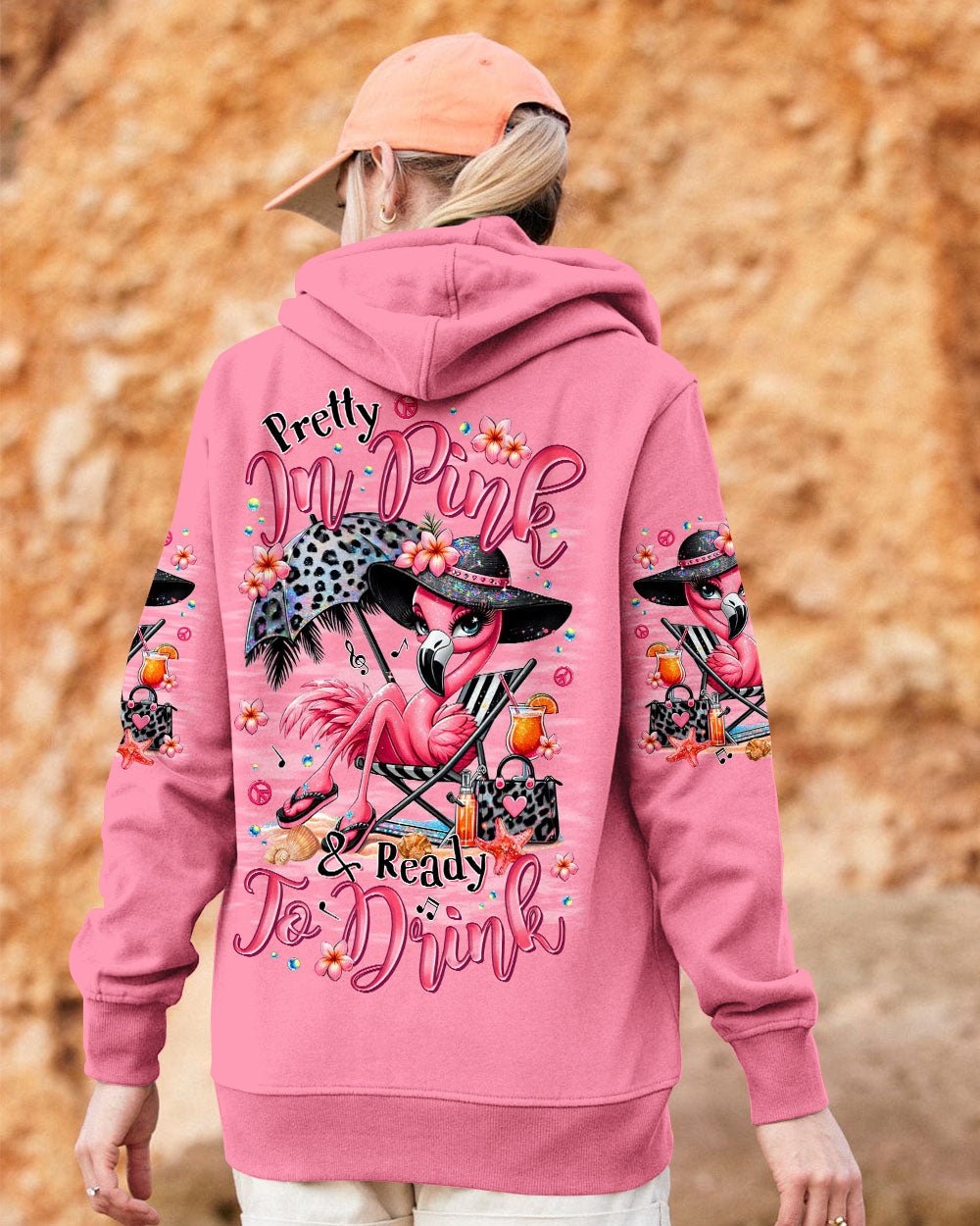 PRETTY IN PINK FLAMINGO ALL OVER PRINT - TLTR1704252