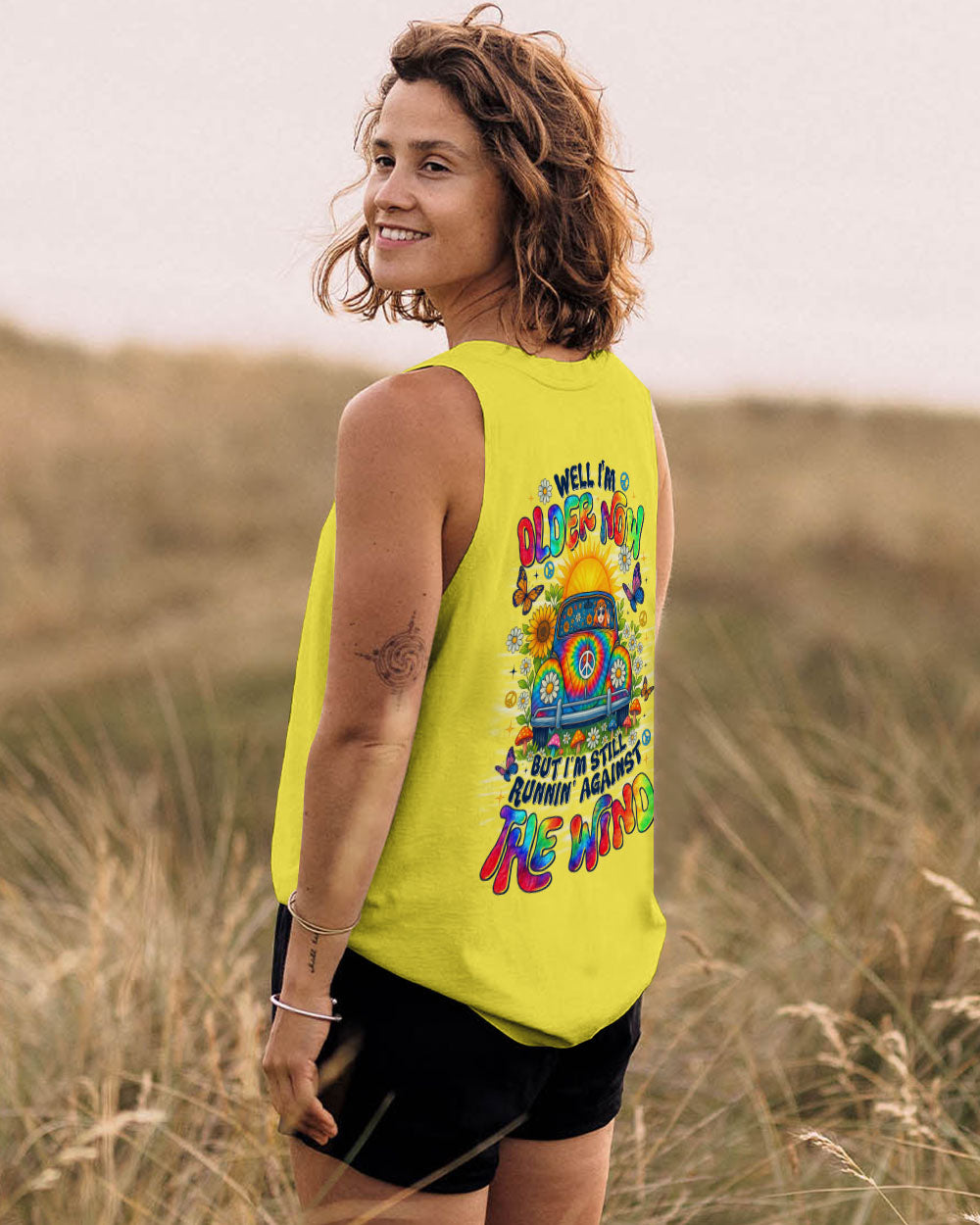 RUNNING AGAINST THE WIND CAR TIE DYE ALL OVER PRINT - TLTR1807253