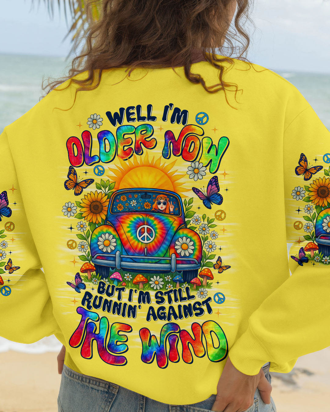 RUNNING AGAINST THE WIND CAR TIE DYE ALL OVER PRINT - TLTR1807253