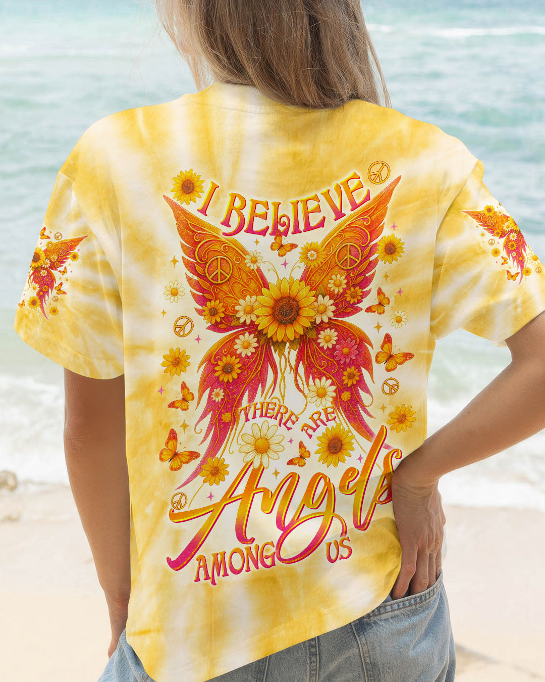 I BELIEVE THERE ARE ANGELS AMONG US WINGS ALL OVER PRINT - TLTR1809253