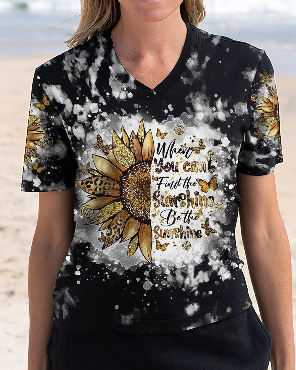 BE THE SUNSHINE SUNFLOWER ALL OVER PRINT  - TLTR1811243