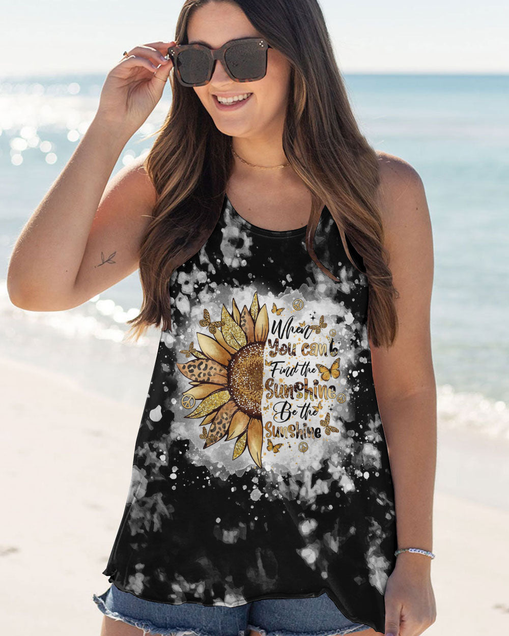BE THE SUNSHINE SUNFLOWER ALL OVER PRINT  - TLTR1811243