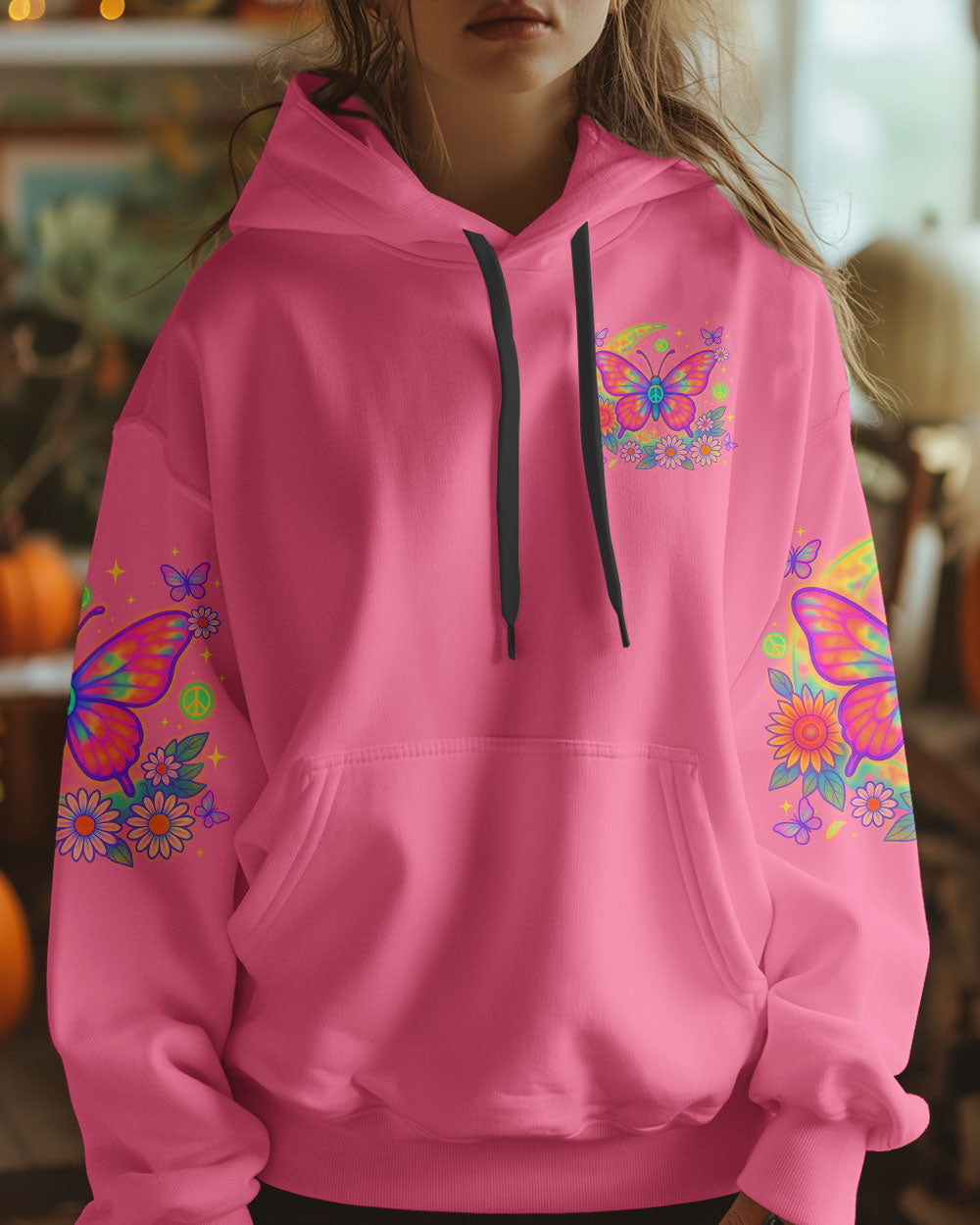 WHISPER WORDS OF WISDOM LET IT BE BUTTERFLY ALL OVER PRINT  - TLTR1906254