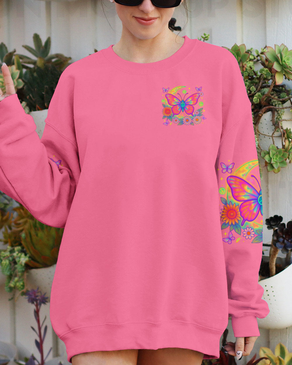 WHISPER WORDS OF WISDOM LET IT BE BUTTERFLY ALL OVER PRINT  - TLTR1906254