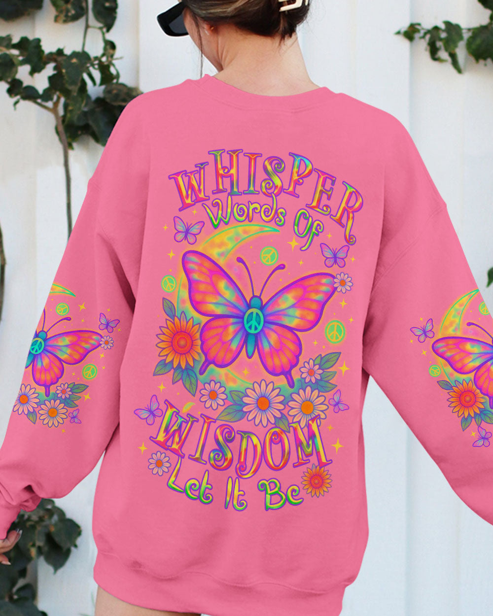 WHISPER WORDS OF WISDOM LET IT BE BUTTERFLY ALL OVER PRINT  - TLTR1906254