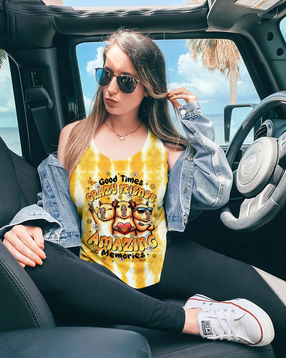 GOOD TIMES CRAZY FRIEND CAPYBARA ALL OVER PRINT  - TLTR1908251
