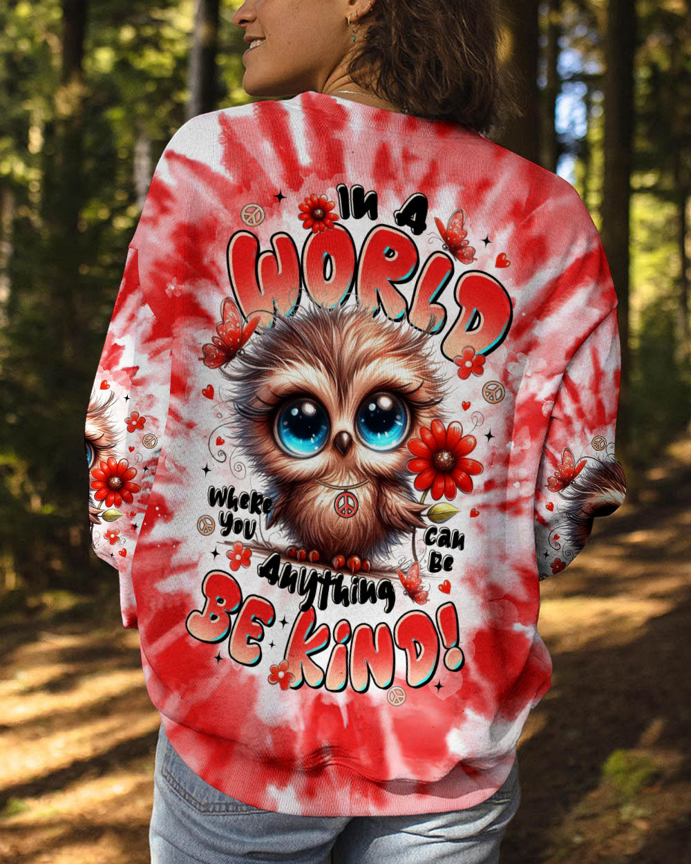 BE KIND OWL ALL OVER PRINT - TLTR1908253