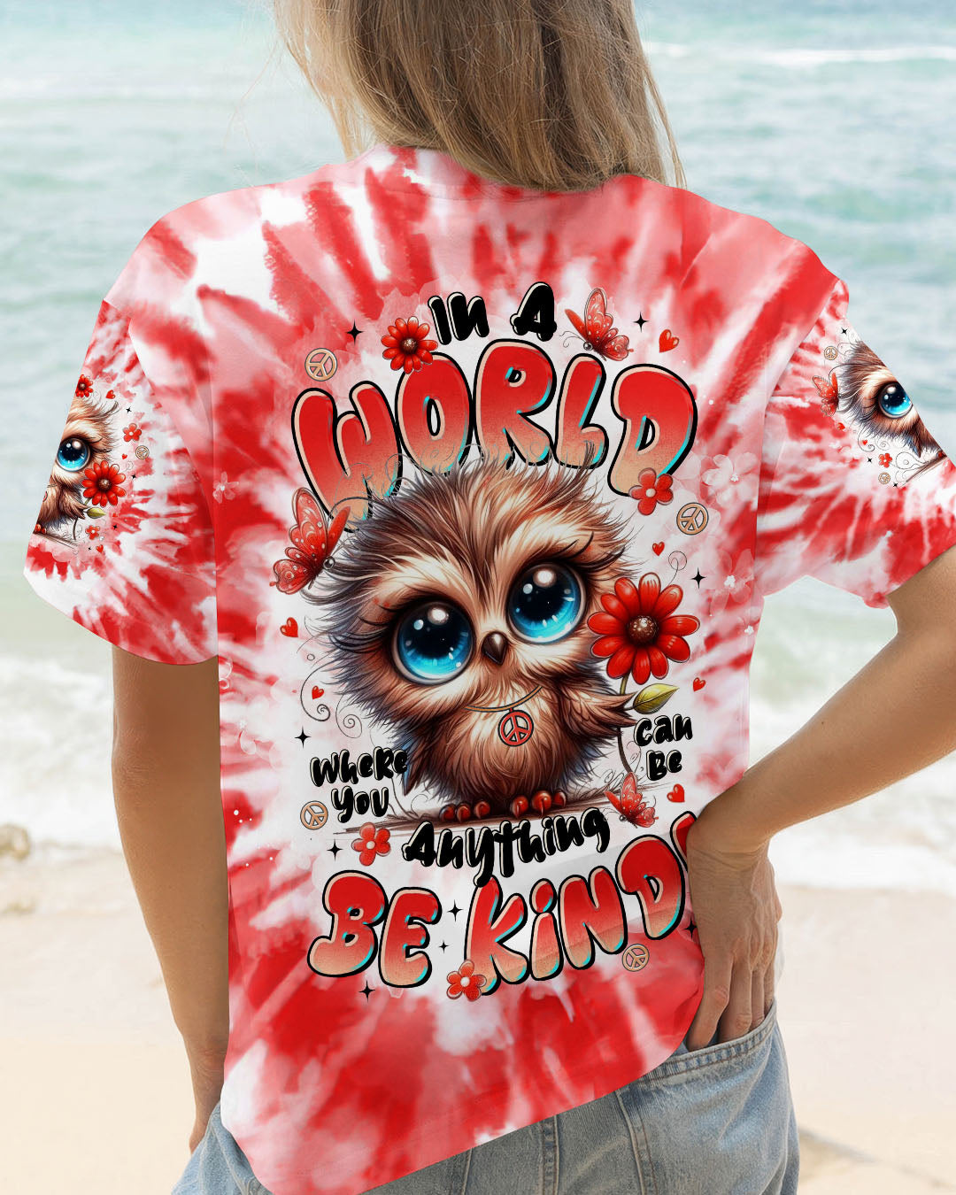 BE KIND OWL ALL OVER PRINT - TLTR1908253