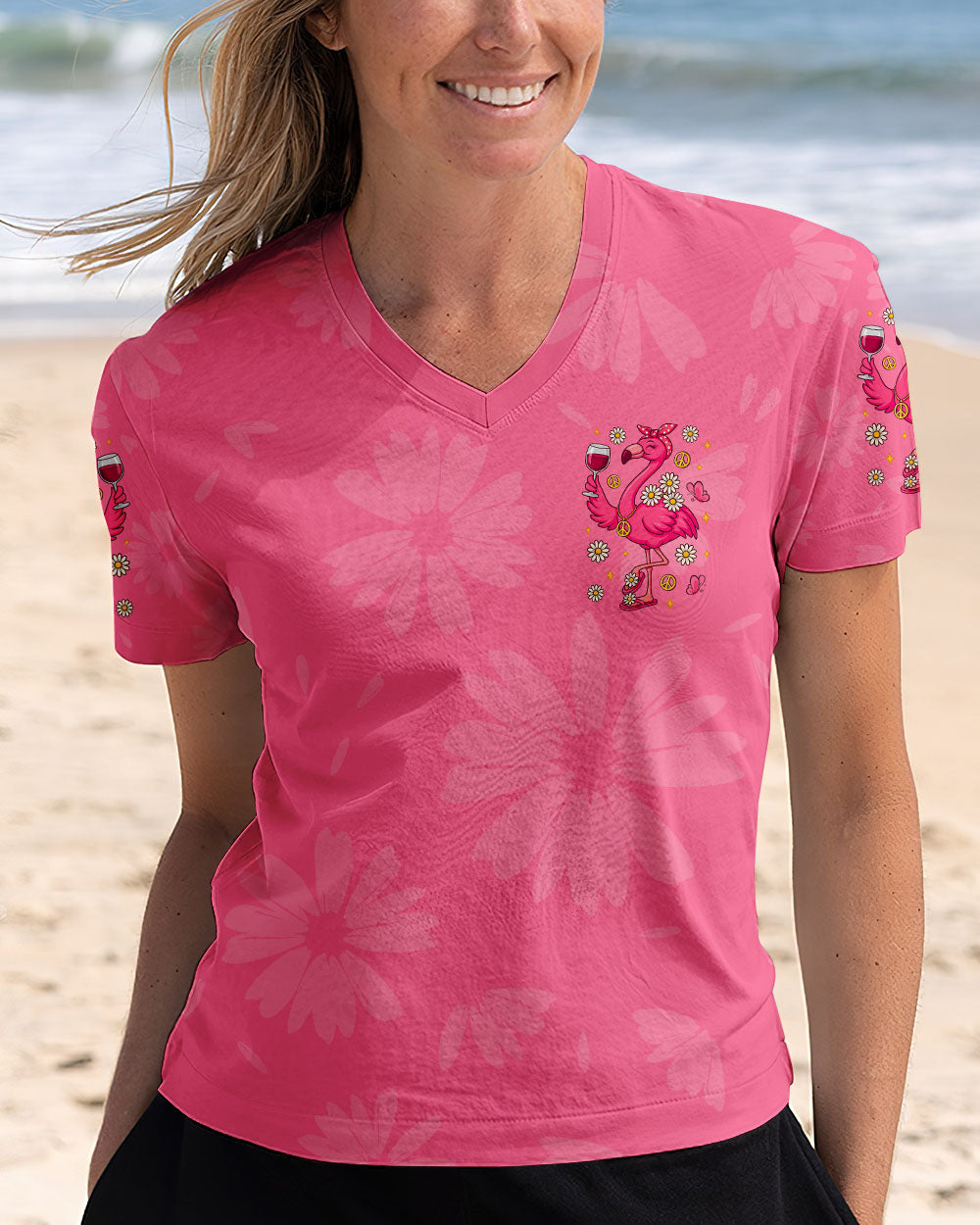 I'M JUST FANCY FLAMINGO ALL OVER PRINT  - TLTR1909253