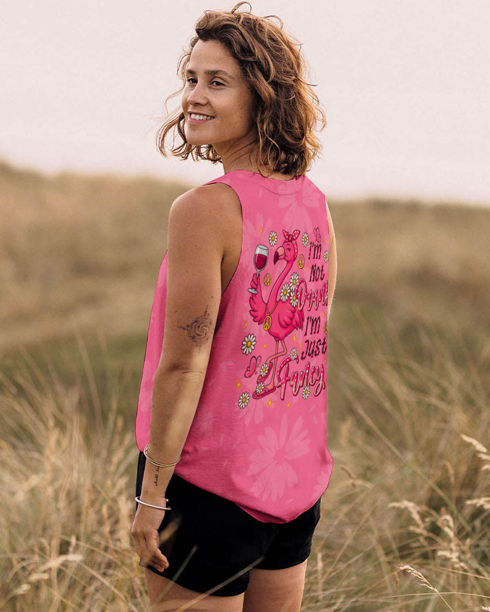 I'M JUST FANCY FLAMINGO ALL OVER PRINT  - TLTR1909253