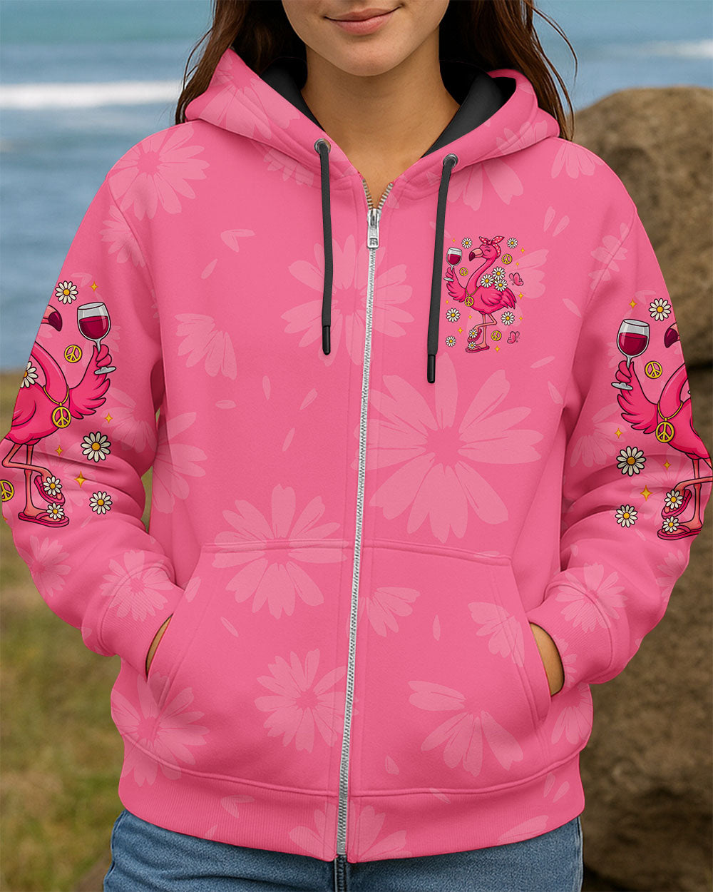 I'M JUST FANCY FLAMINGO ALL OVER PRINT  - TLTR1909253