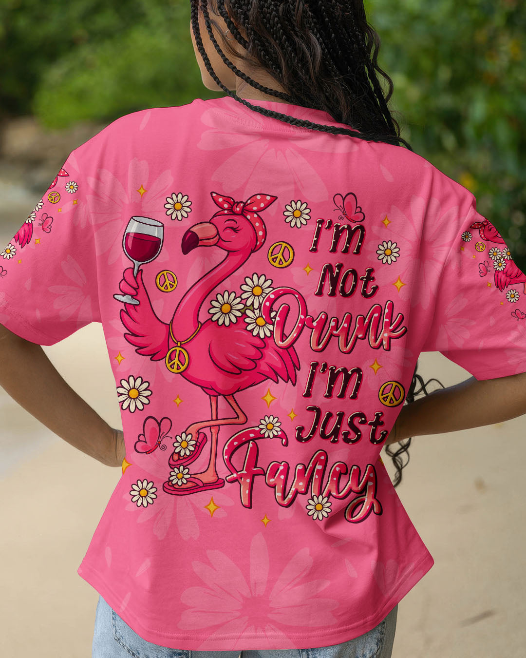 I'M JUST FANCY FLAMINGO ALL OVER PRINT  - TLTR1909253
