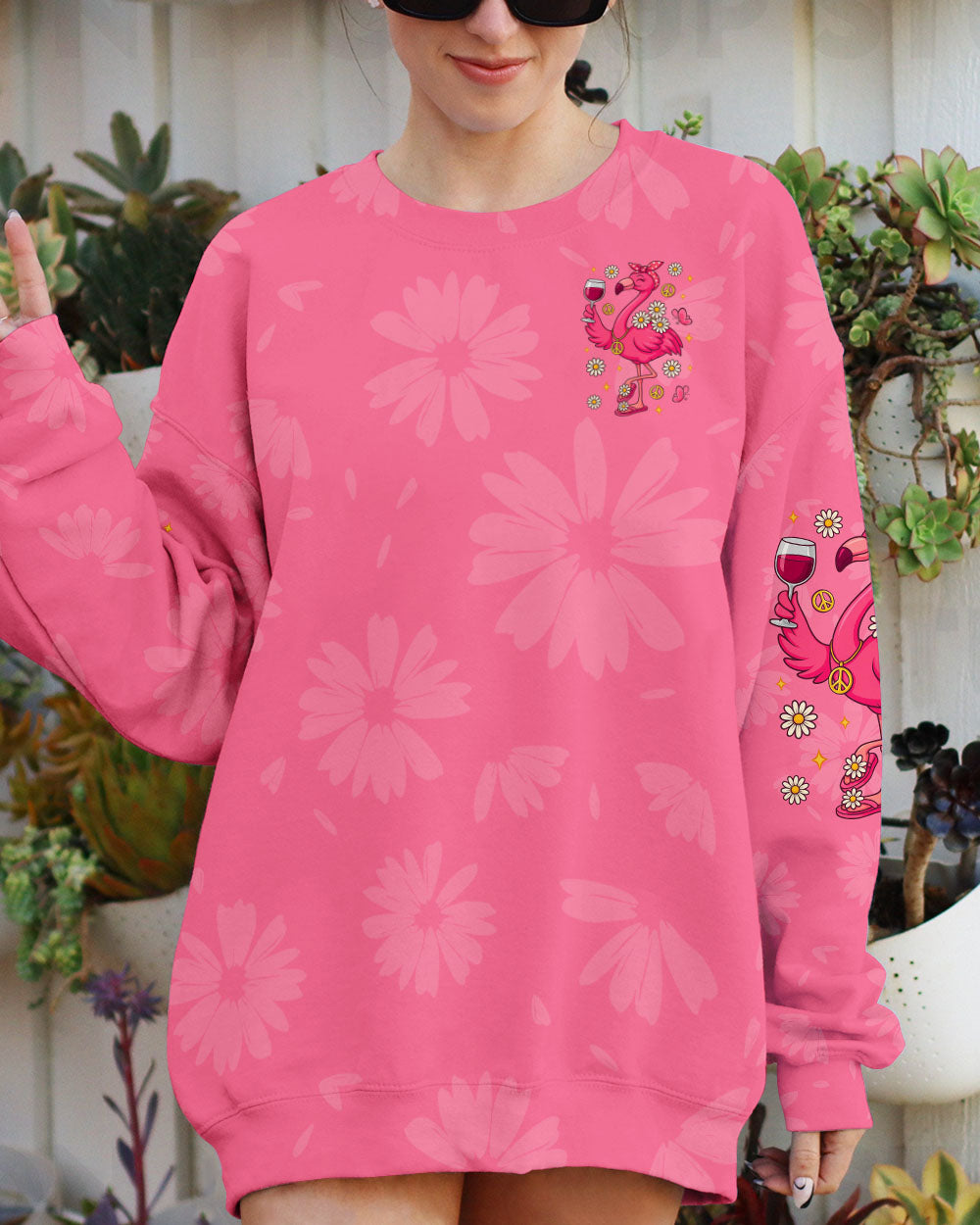 I'M JUST FANCY FLAMINGO ALL OVER PRINT  - TLTR1909253
