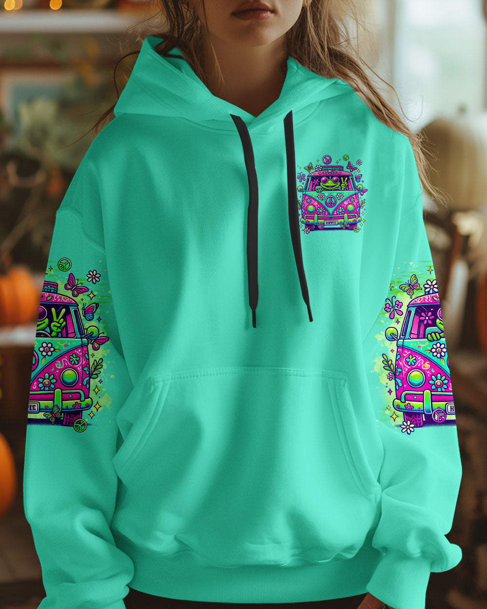 BE YOU THE WORLD WILL ADJUST FROG BUS ALL OVER PRINT  - TLTR1911244