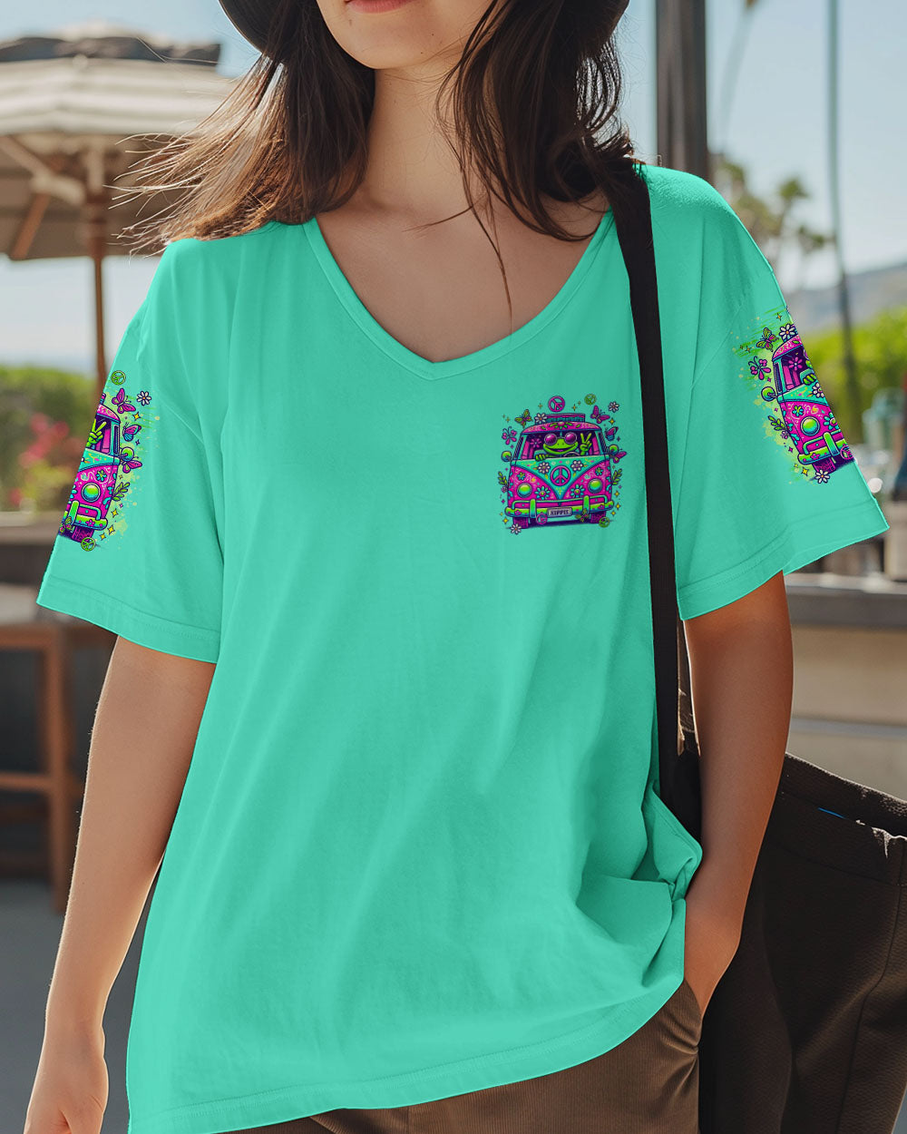 BE YOU THE WORLD WILL ADJUST FROG BUS ALL OVER PRINT  - TLTR1911244
