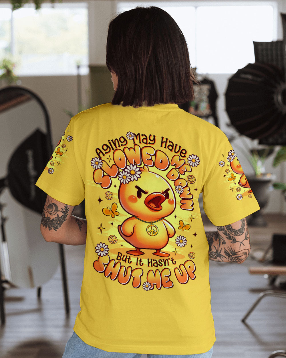 AGING MAY HAVE SLOWED ME DOWN DUCK ALL OVER PRINT - TLTR2009252