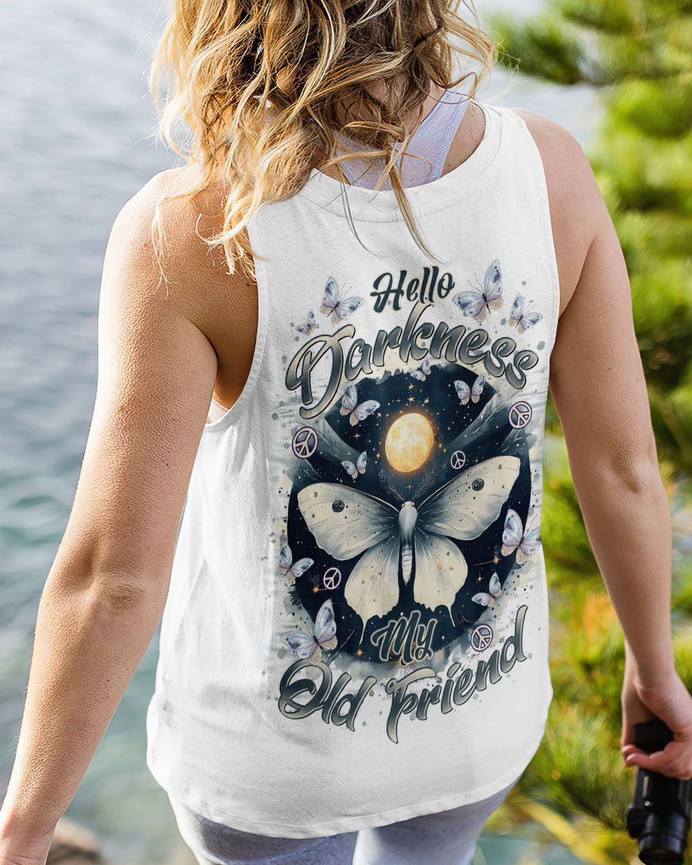 HELLO DARKNESS MY OLD FRIEND BUTTERFLY ALL OVER PRINT  - TLTR2011245