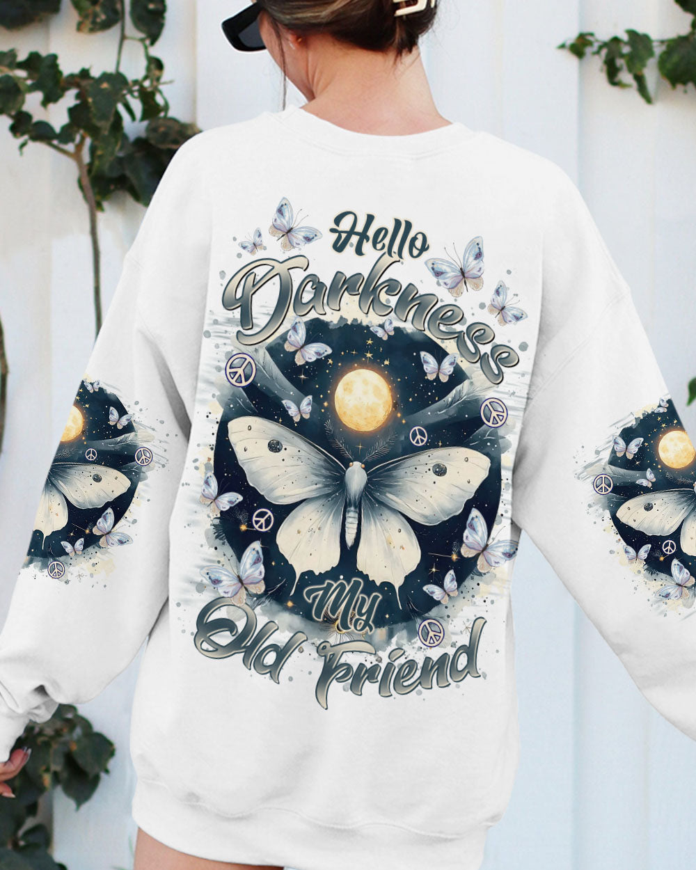 HELLO DARKNESS MY OLD FRIEND BUTTERFLY ALL OVER PRINT  - TLTR2011245