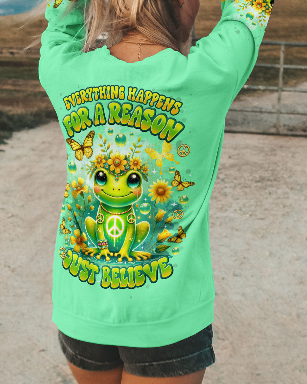 JUST BELIEVE FROG ALL OVER PRINT - TLTR2101251