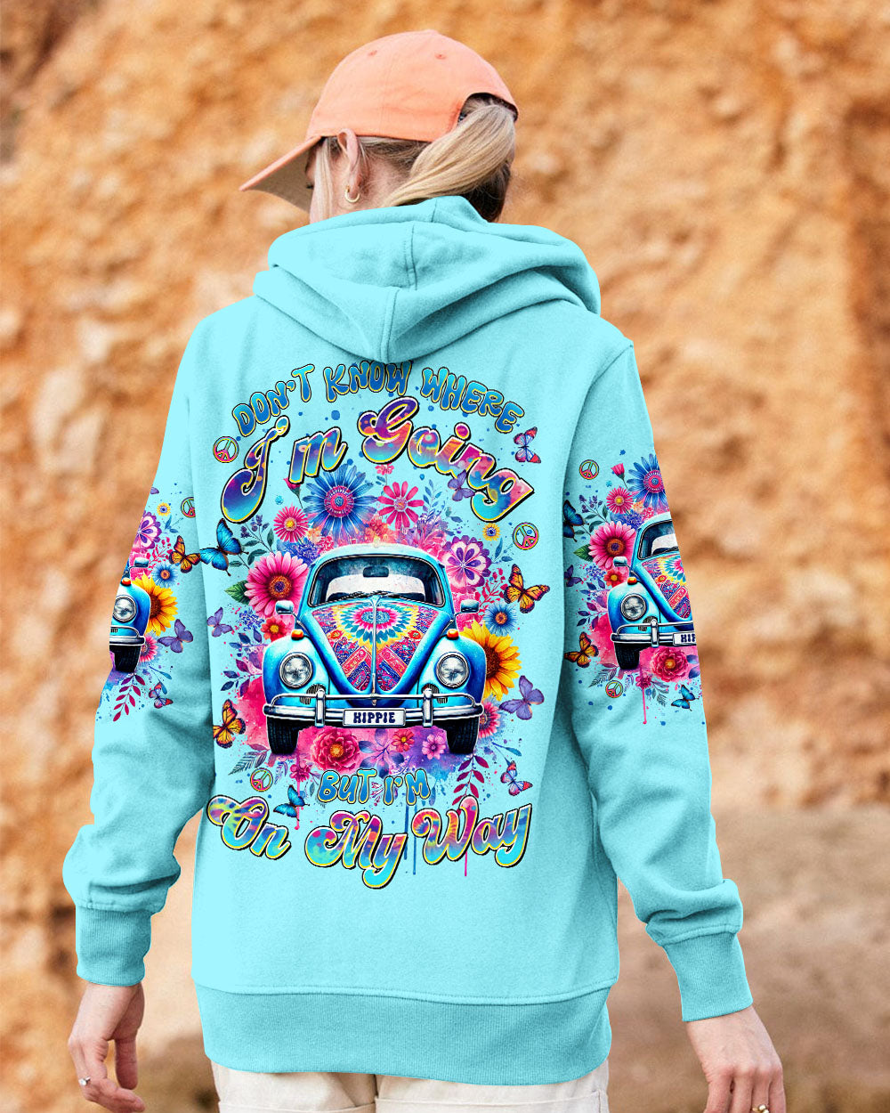 DON'T KNOW WHERE I'M GOING HIPPIE CAR ALL OVER PRINT - TLTR2103254