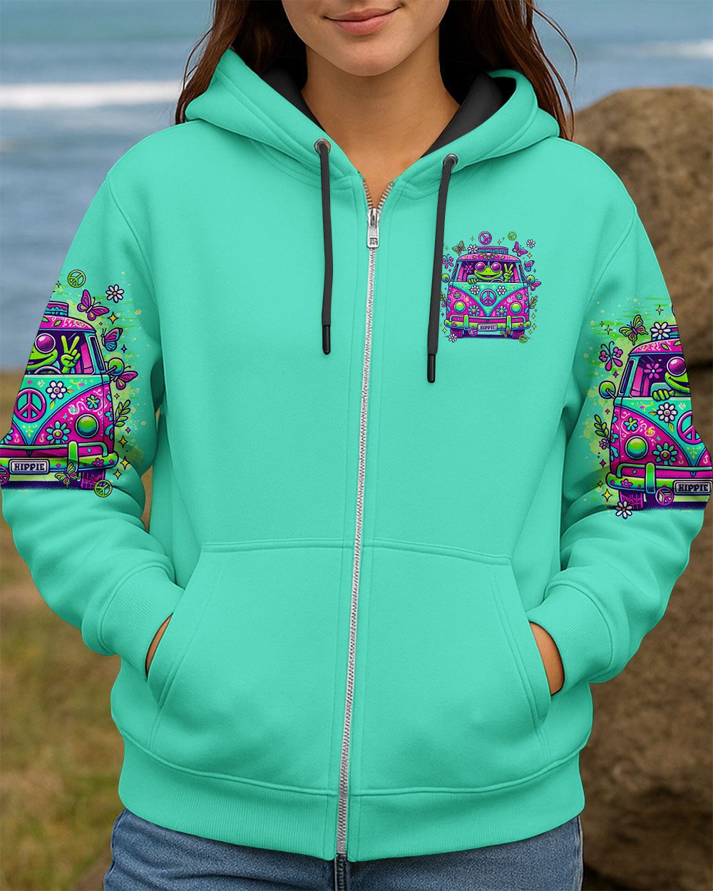 RUNNING AGAINST THE WIND BUS FROG ALL OVER PRINT - TLTR2107251