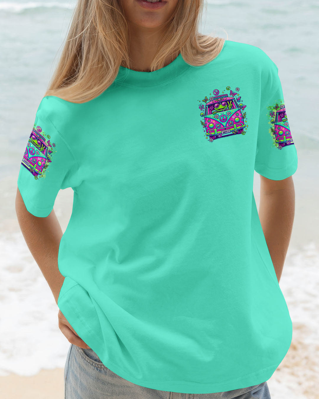 RUNNING AGAINST THE WIND BUS FROG ALL OVER PRINT - TLTR2107251