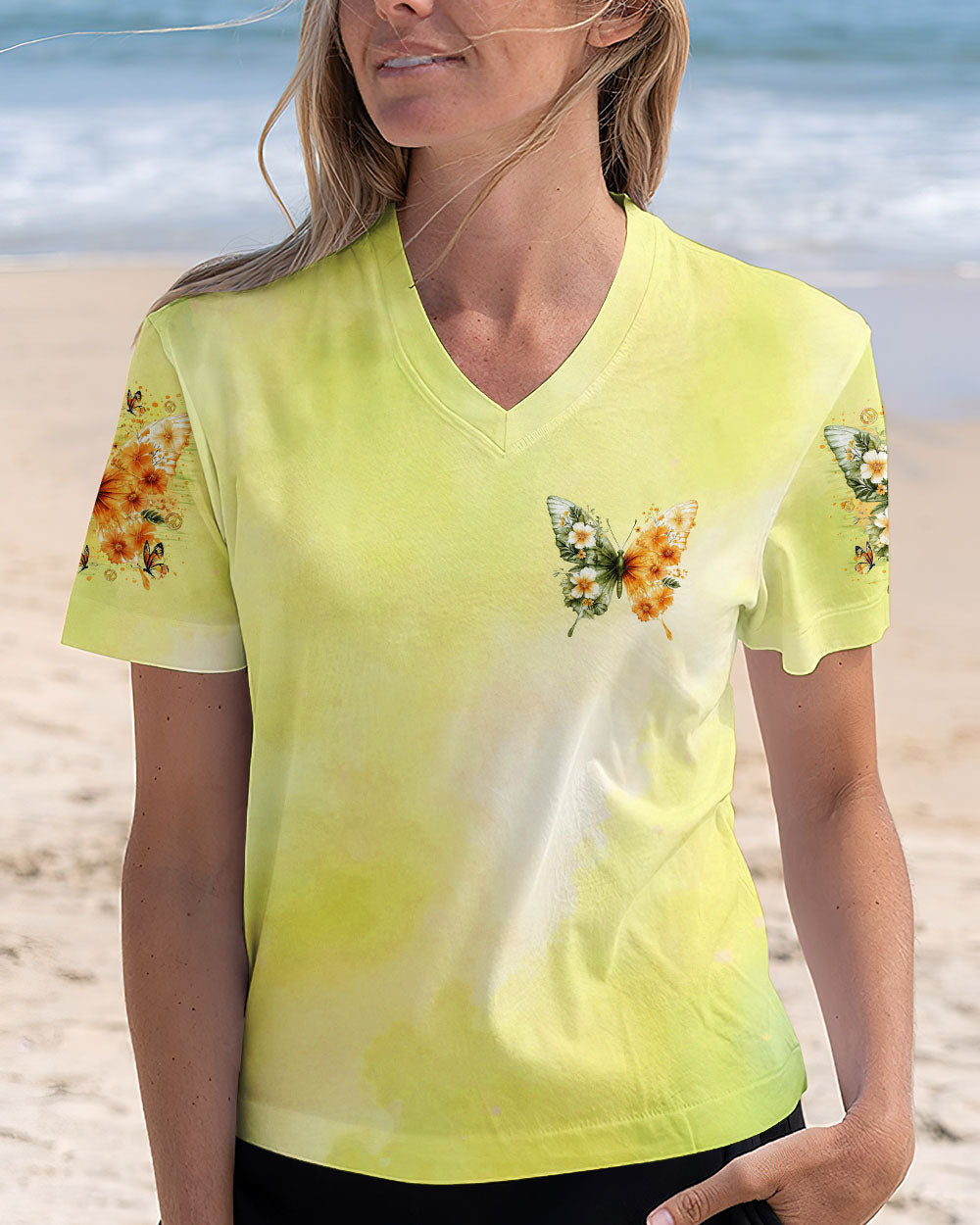 WHISPER WORDS OF WISDOM LET IT BE BUTTERFLY ALL OVER PRINT  - TLTR2111245