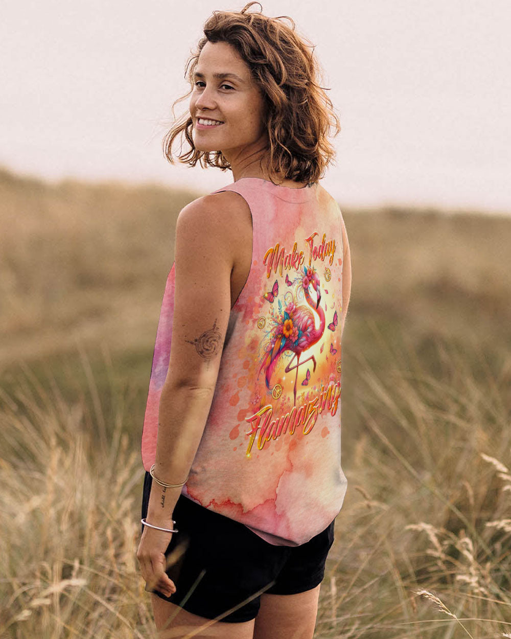 MAKE TODAY FLAMAZING FLAMINGO ALL OVER PRINT - TLTR2201253
