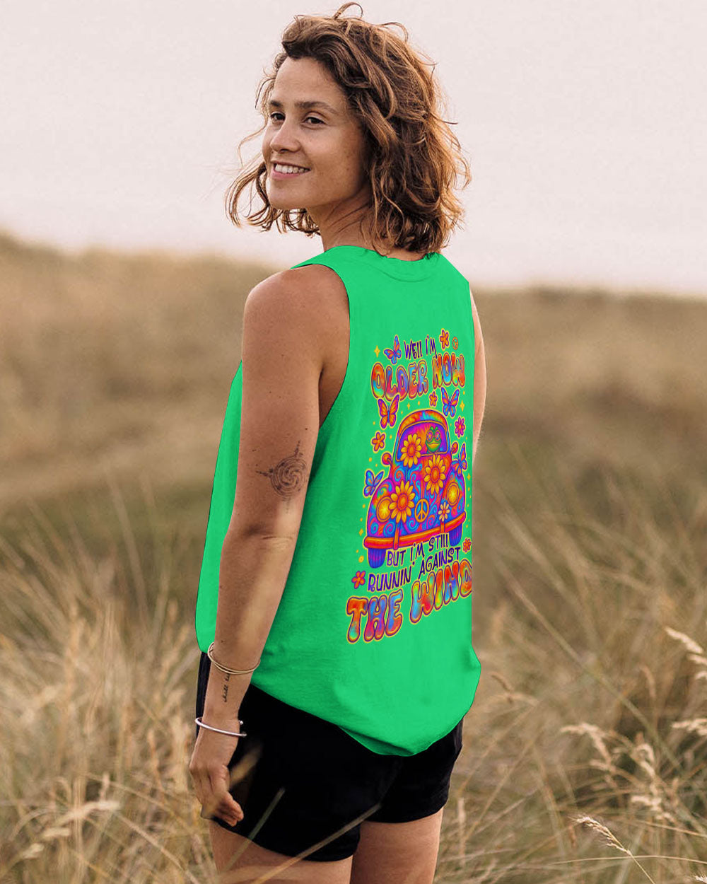 RUNNING AGAINST THE WIND CAR TIE DYE FROG ALL OVER PRINT - TLTR2205253