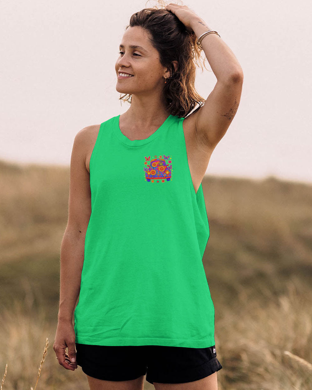 RUNNING AGAINST THE WIND CAR TIE DYE FROG ALL OVER PRINT - TLTR2205253