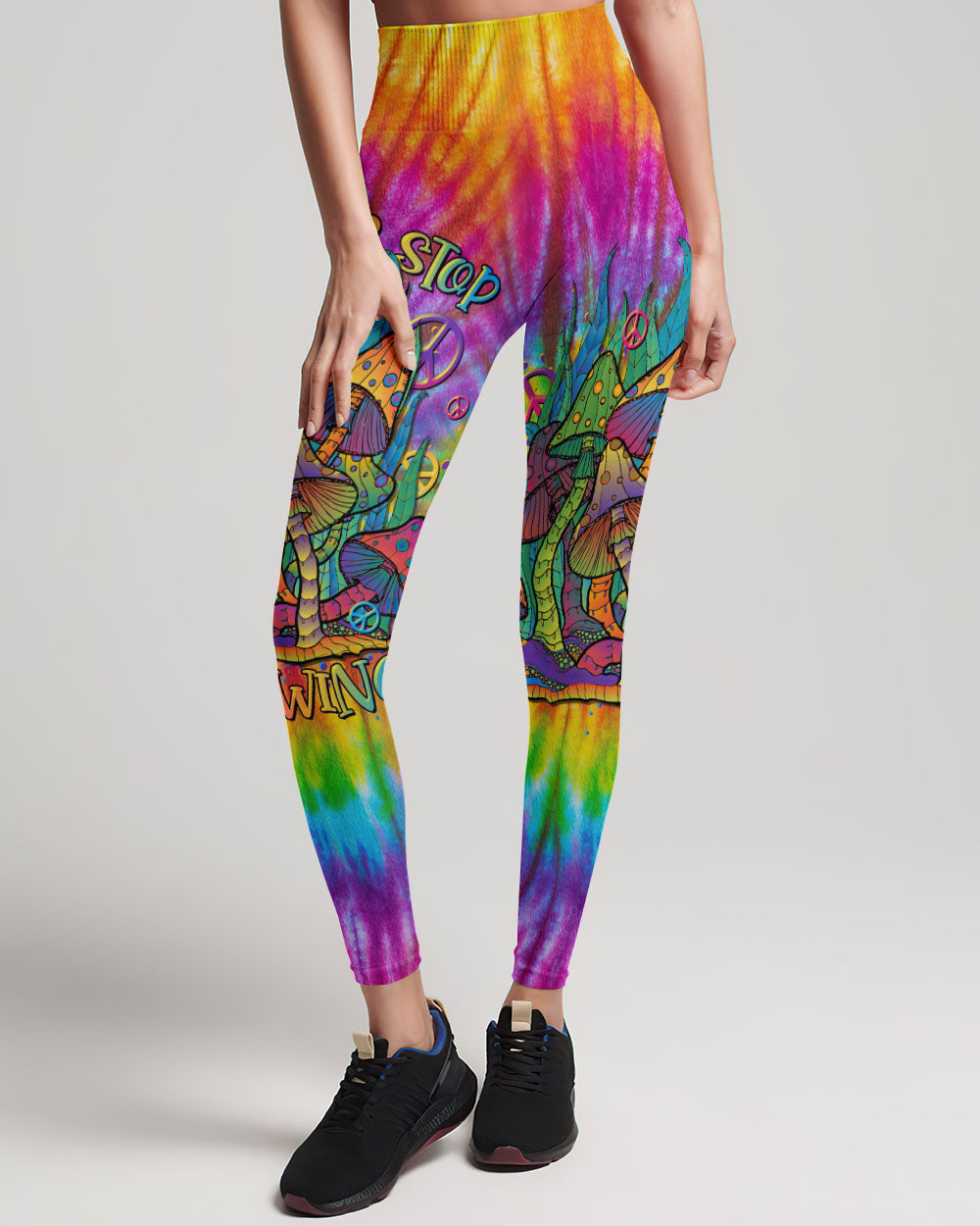 NEVER STOP GROWING MUSHROOM TIE DYE ALL OVER PRINT - TLTR2206231