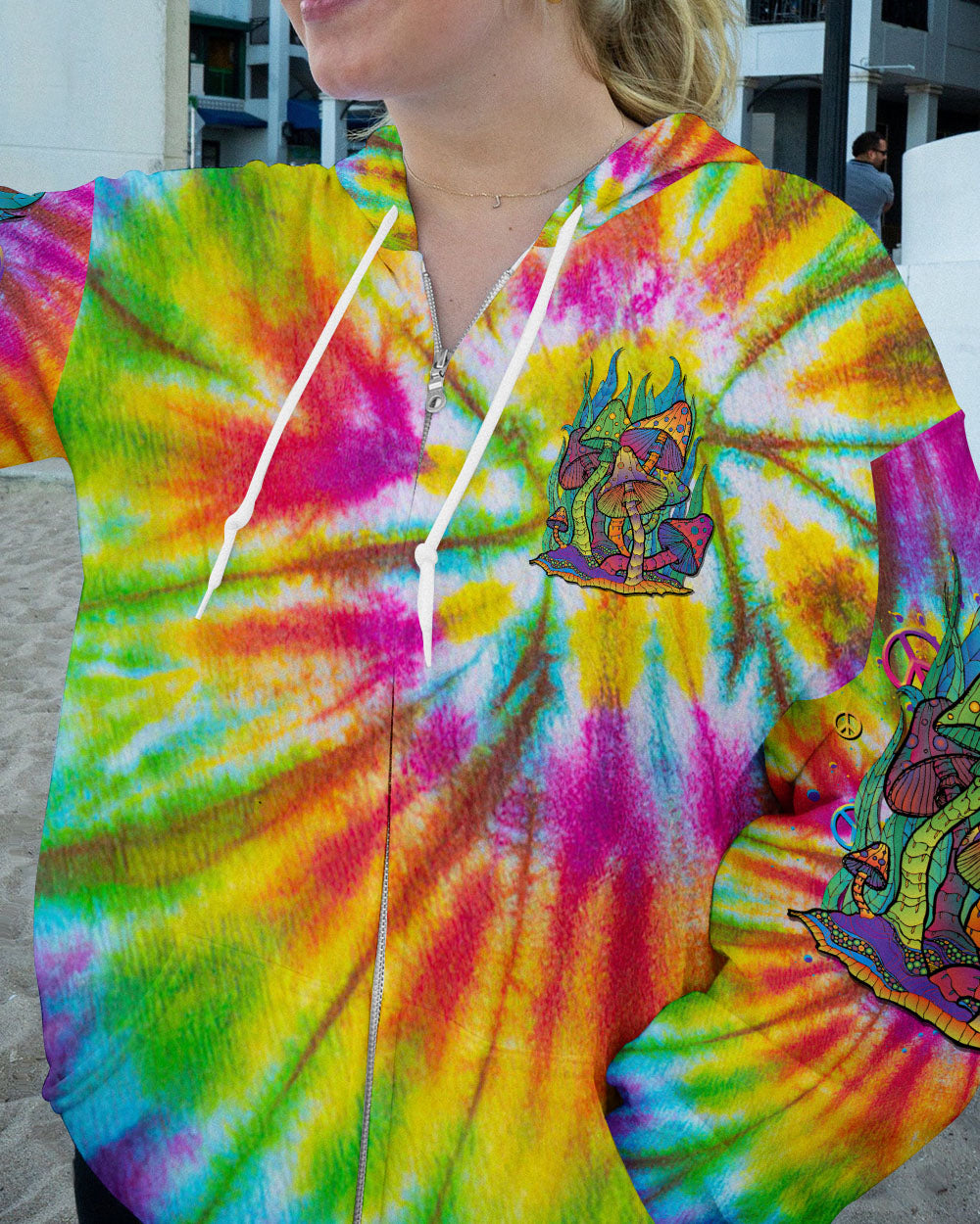 NEVER STOP GROWING MUSHROOM TIE DYE ALL OVER PRINT - TLTR2206231