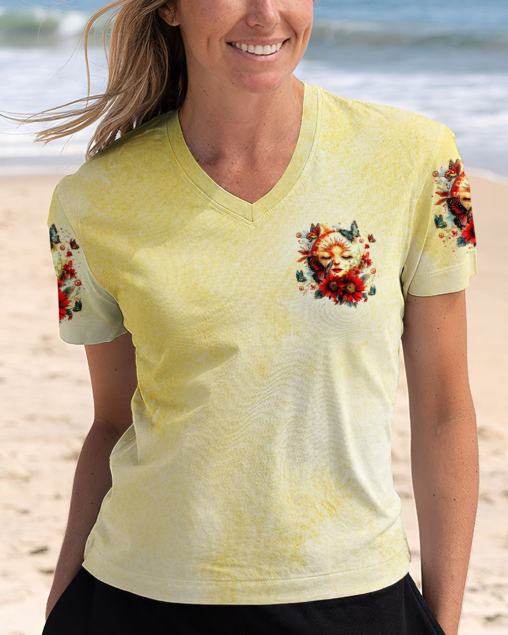 BE YOU THE WORLD WILL ADJUST SUN MOON ALL OVER PRINT   - TLTR2403252