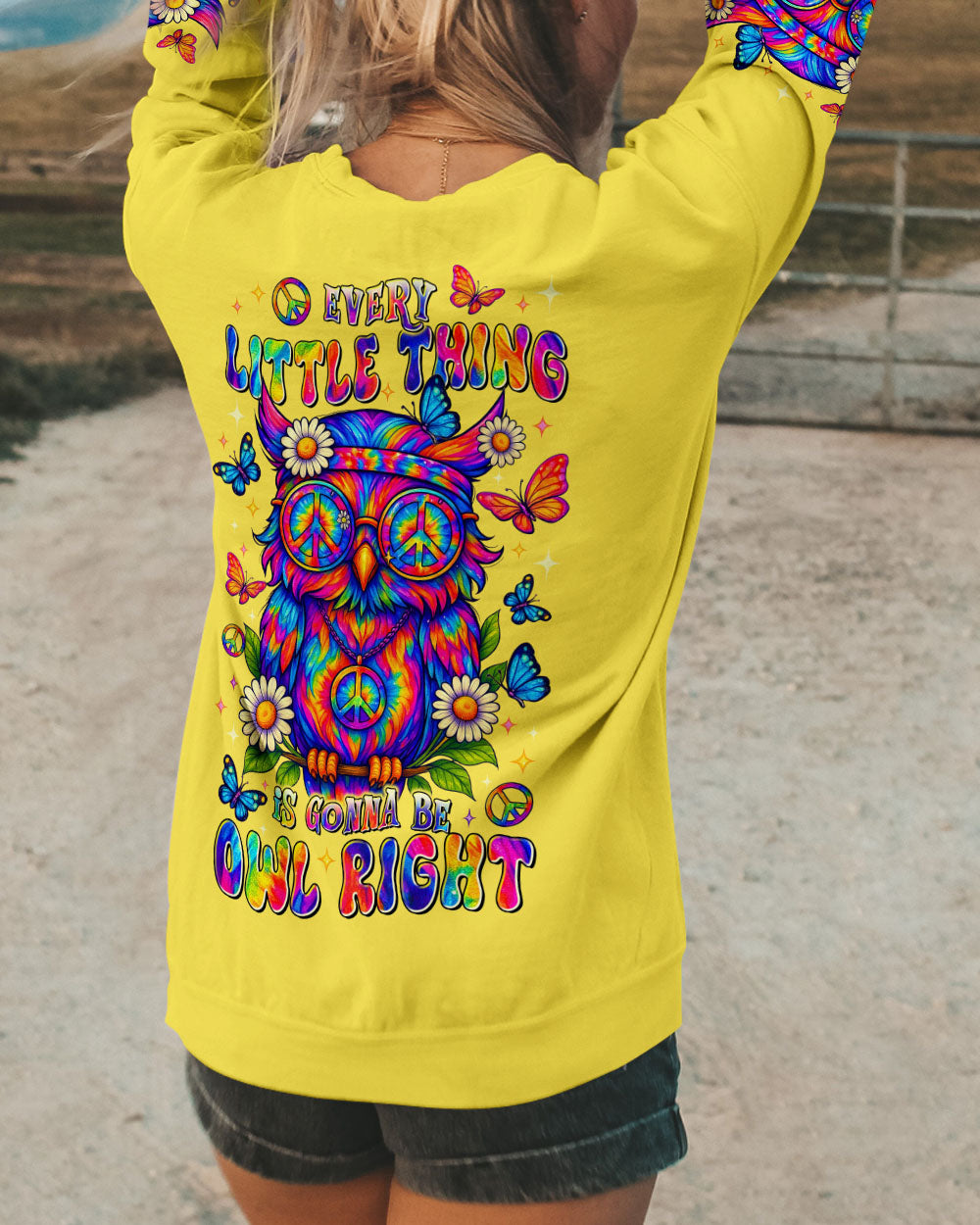 EVERY LITTLE THING IS GONNA BE OWL RIGHT ALL OVER PRINT -  TLTR2406254