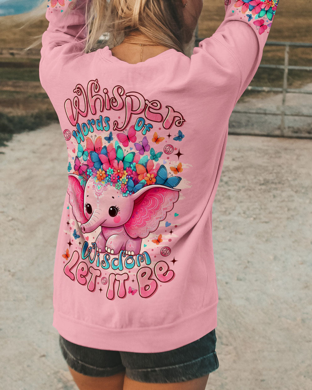 WHISPER WORDS OF WISDOM LET IT BE ELEPHANT ALL OVER PRINT  - TLTR2407251