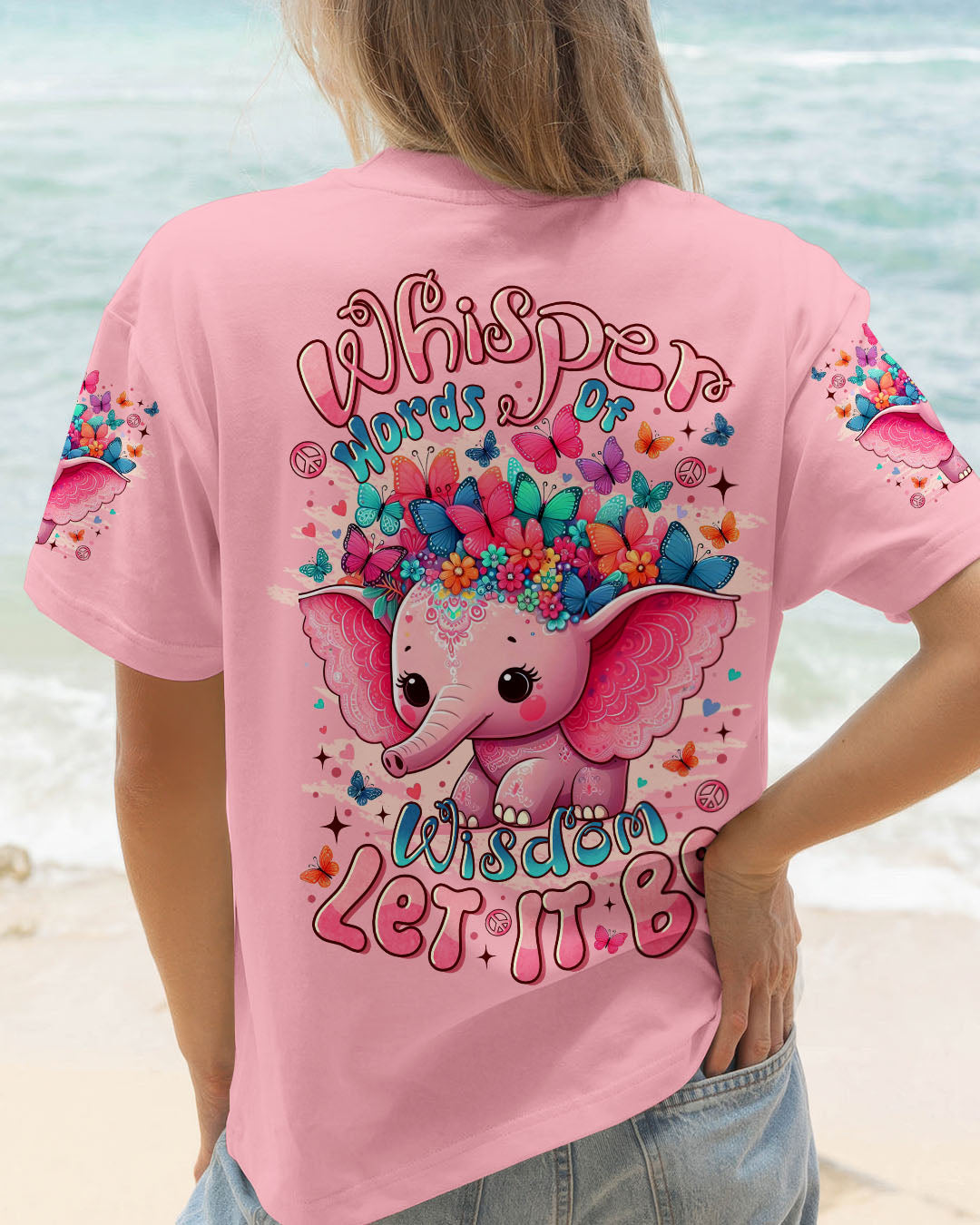 WHISPER WORDS OF WISDOM LET IT BE ELEPHANT ALL OVER PRINT  - TLTR2407251